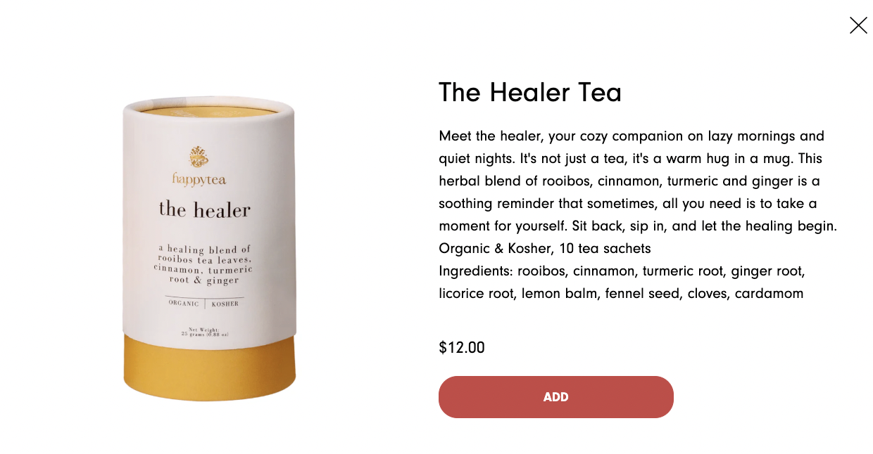 Cup of Love Herbal Tea by Big Heart Tea