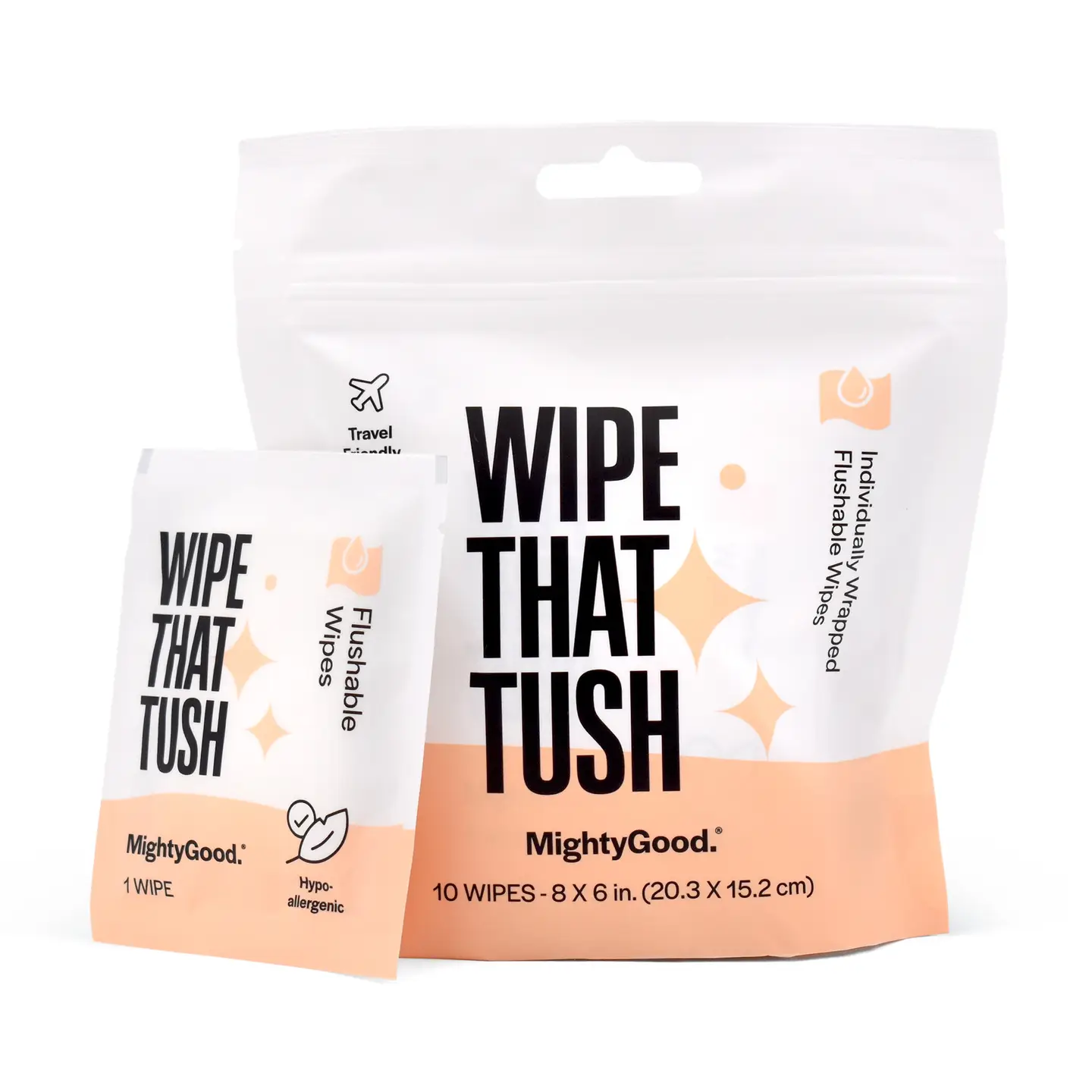 Flushable Wipes by MightyGood